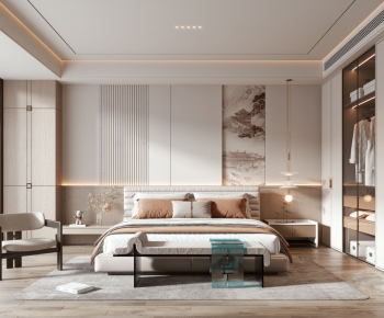 New Chinese Style Bedroom-ID:637671955