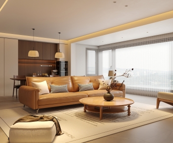 Modern A Living Room-ID:889381893