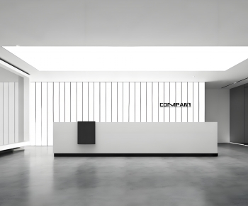Modern Office Reception Desk-ID:751269105