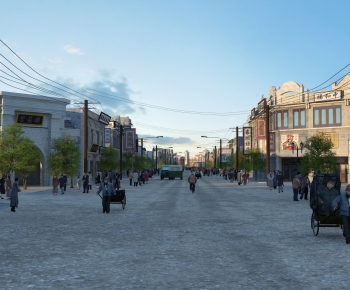 Chinese Style Commercial Street-ID:815479997