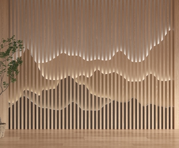 New Chinese Style TV Wall-ID:576457026