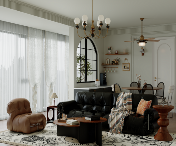 French Style A Living Room-ID:800403126