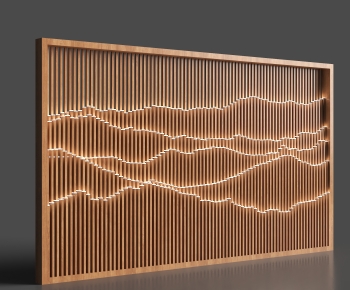 New Chinese Style TV Wall-ID:135960675