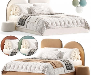 Modern Double Bed-ID:947742943