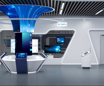 Modern Exhibition Hall-ID:413867007