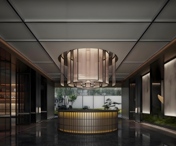 New Chinese Style Lobby Hall-ID:924981121
