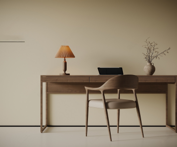 New Chinese Style Computer Desk And Chair-ID:881159394