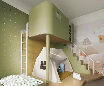 Modern Children's Room Activity Room-ID:515619048