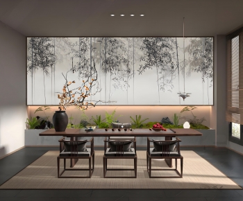 New Chinese Style Tea House-ID:140872964