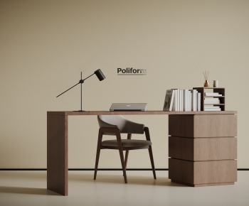 Modern Computer Desk And Chair-ID:646754038