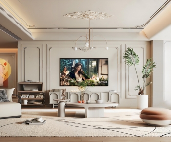 French Style A Living Room-ID:442271958