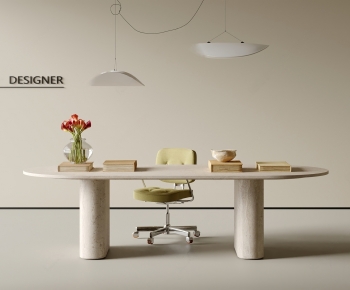 Modern Computer Desk And Chair-ID:671325925