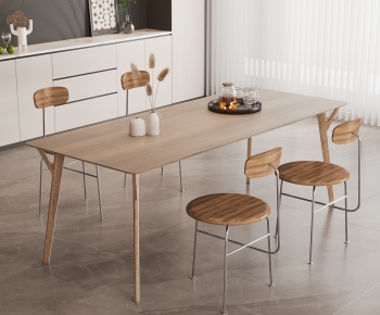 Modern Dining Table And Chairs-ID:330338955