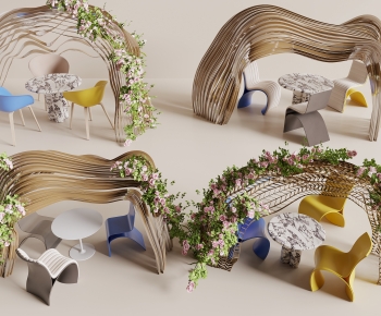 Modern Leisure Table And Chair-ID:581376088