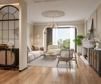 French Style A Living Room-ID:352782963