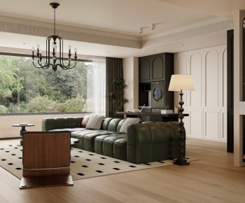 French Style A Living Room-ID:656075001