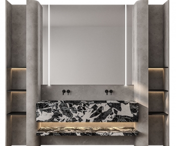 Modern Bathroom Cabinet-ID:650804048