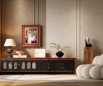 French Style TV Cabinet-ID:141427998