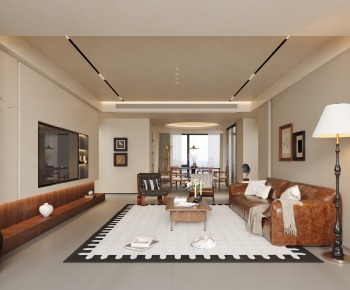 Modern A Living Room-ID:779680016