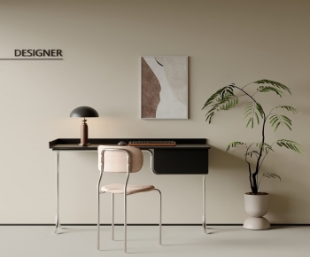 Modern Computer Desk And Chair-ID:622350939