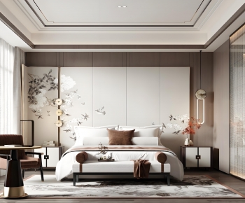 New Chinese Style Bedroom-ID:991131078