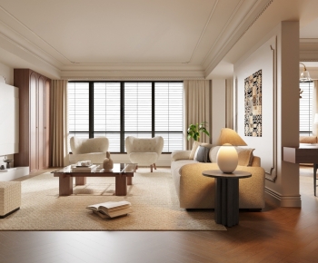 French Style A Living Room-ID:603940018