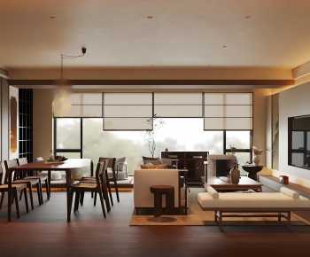 New Chinese Style A Living Room-ID:574393033