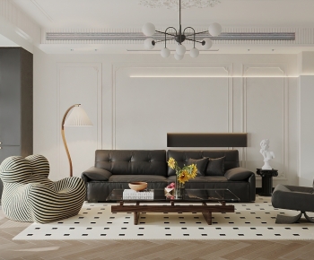 French Style A Living Room-ID:129134895