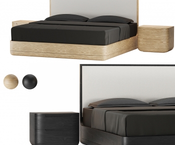 Modern Double Bed-ID:158832072