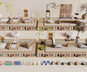 New Chinese Style Tea Tables And Chairs-ID:323604119