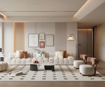 Modern A Living Room-ID:439404019