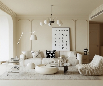 French Style A Living Room-ID:257992037