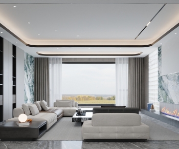 Modern A Living Room-ID:608530044