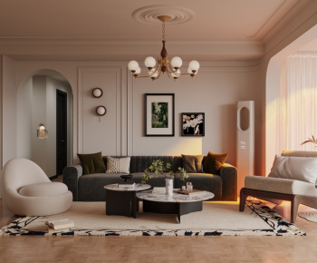 French Style A Living Room-ID:353283887