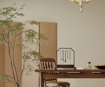 Modern Computer Desk And Chair-ID:674781086