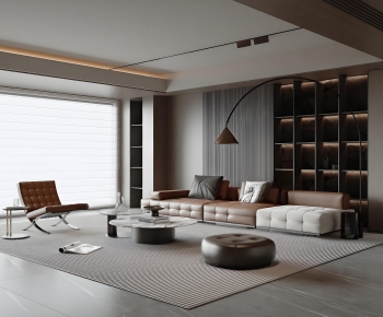 Modern A Living Room-ID:683382991