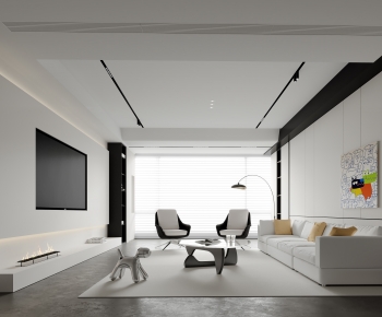 Modern A Living Room-ID:438524015