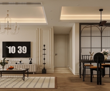 French Style A Living Room-ID:766558891