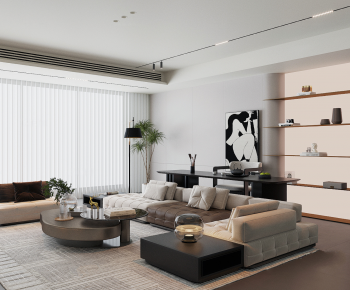 Modern A Living Room-ID:496746063