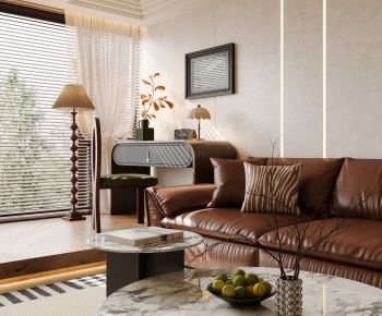 French Style A Living Room-ID:672801024