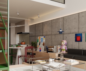 Modern A Living Room-ID:376009944