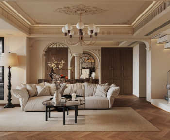 French Style A Living Room-ID:486344106