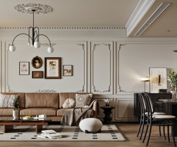 French Style A Living Room-ID:930433993