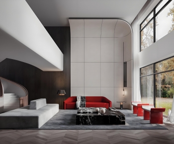 Modern A Living Room-ID:703401092