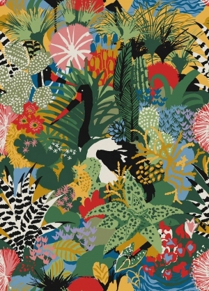 ModernAnimal And Plant Pattern Wallpaper