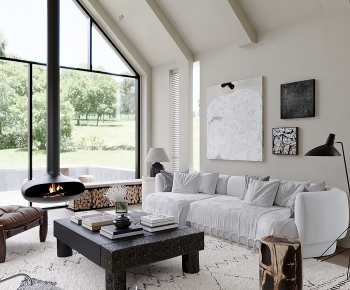 Modern A Living Room-ID:916379934