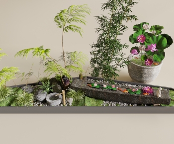 New Chinese Style Plant Landscaping-ID:678973917