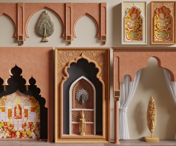 Southeast Asian Style Door-ID:777375945