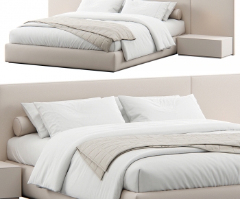 Modern Double Bed-ID:778886081