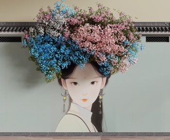 New Chinese Style Landscape Wall-ID:398741964